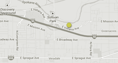 Map of Spokane Valley office location